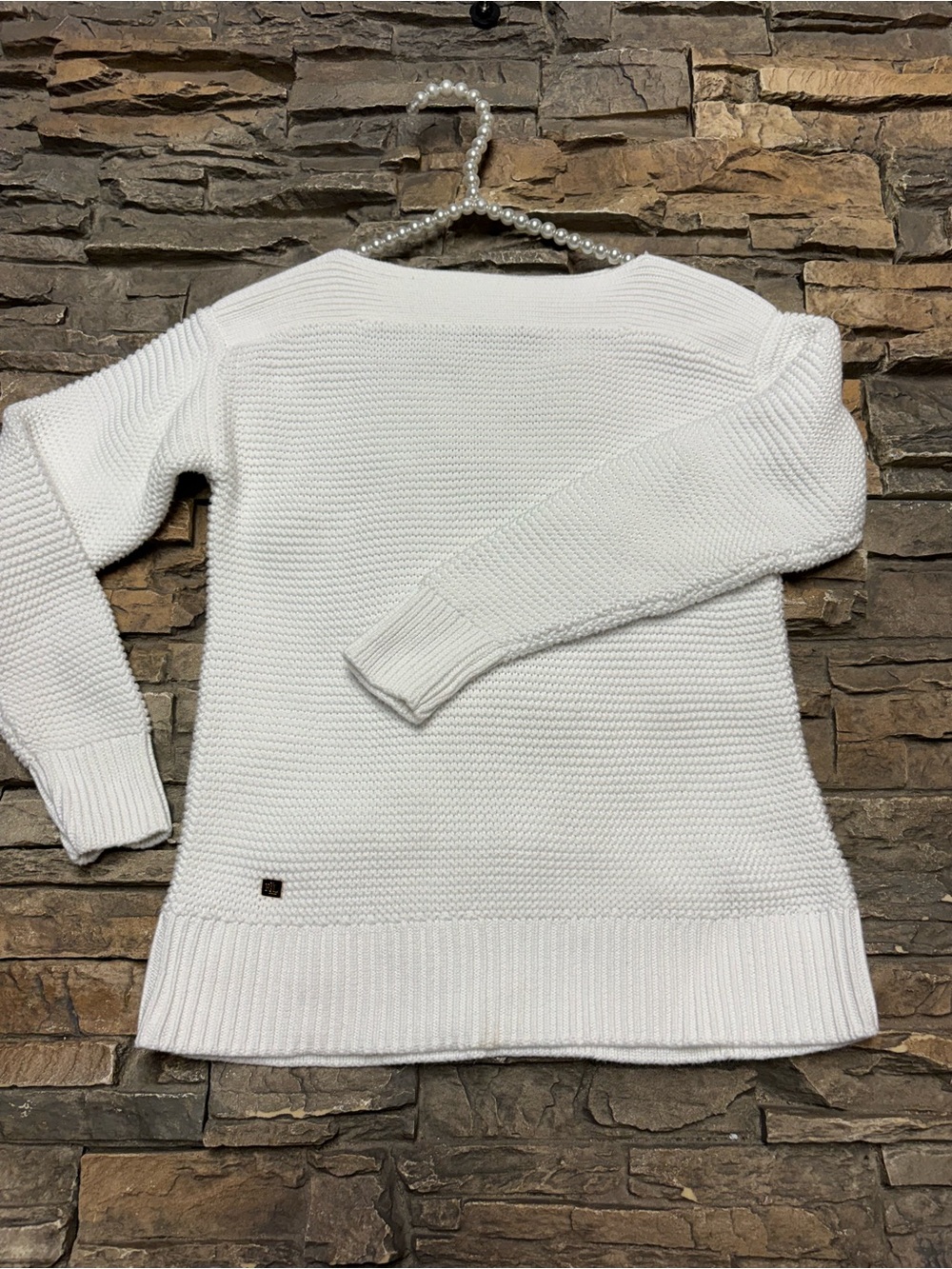 Ralph Lauren Women’s Knit Boat Neck Knit Sweater XS White Summer Nautical